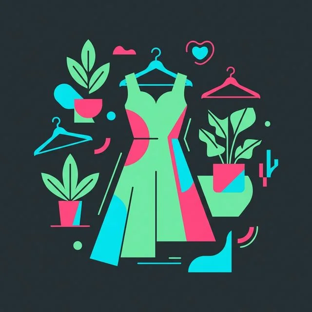Ilustración de ropa de mujer
